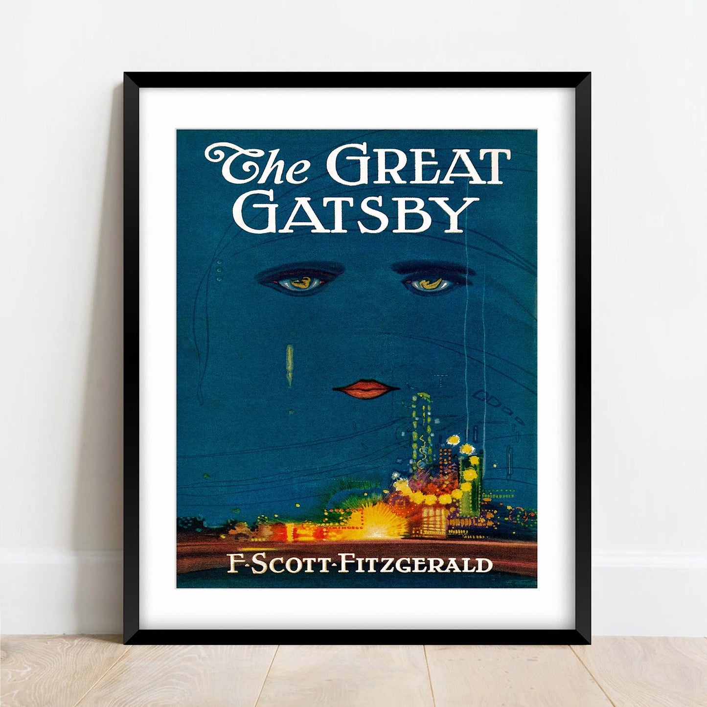 The Gatsby Book Cover Art Deco Print, 1925 Reproduction