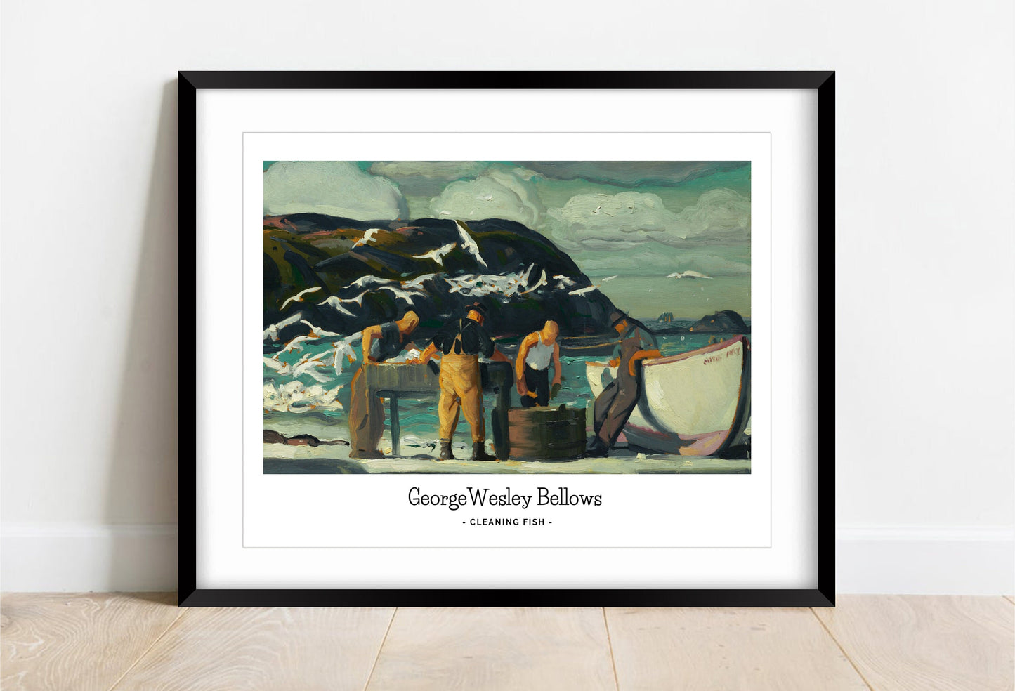 George Bellows 'Cleaning Fish' Print: American Realist Painting