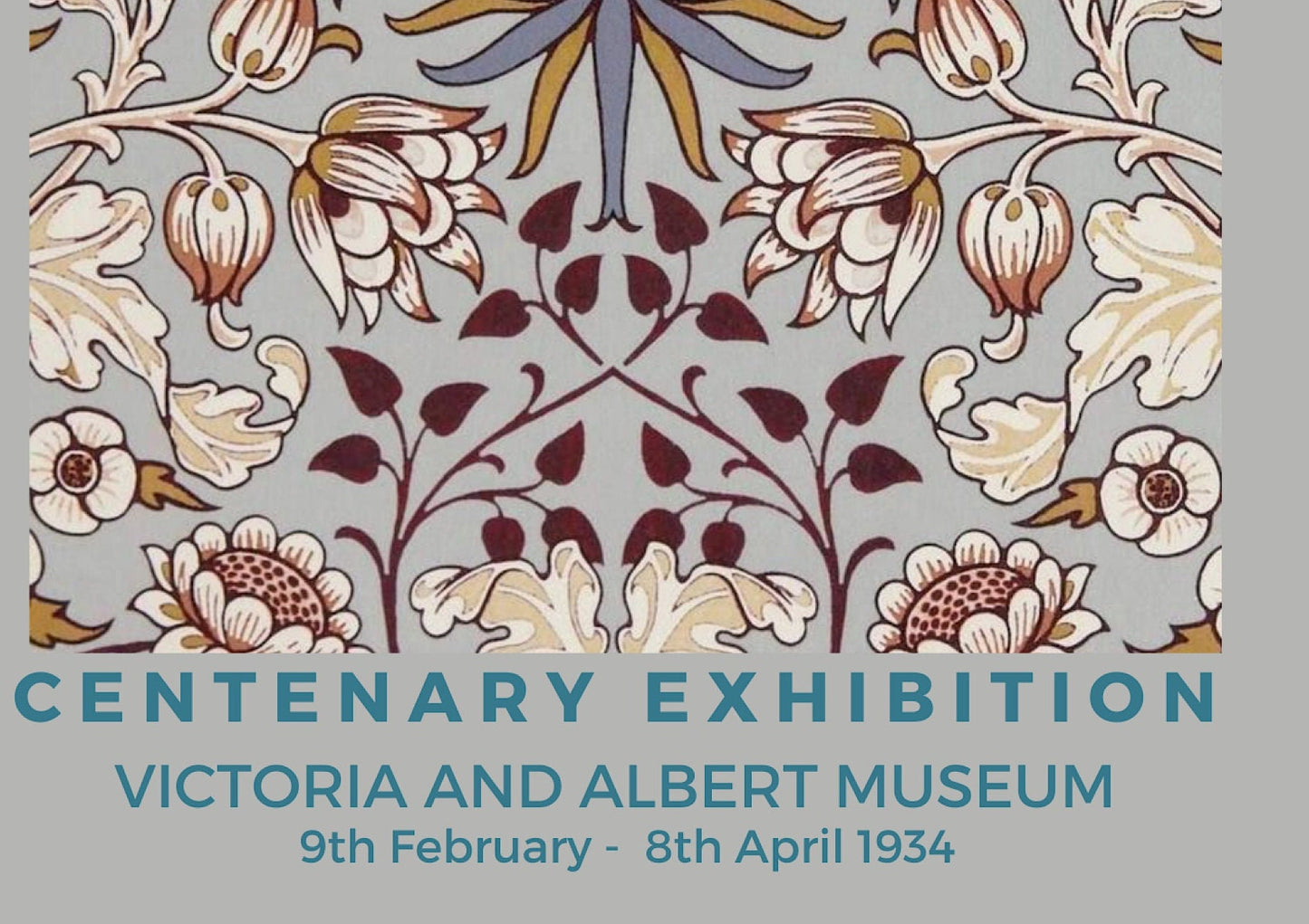 William Morris Hyacinth Print: Vintage Exhibition Poster