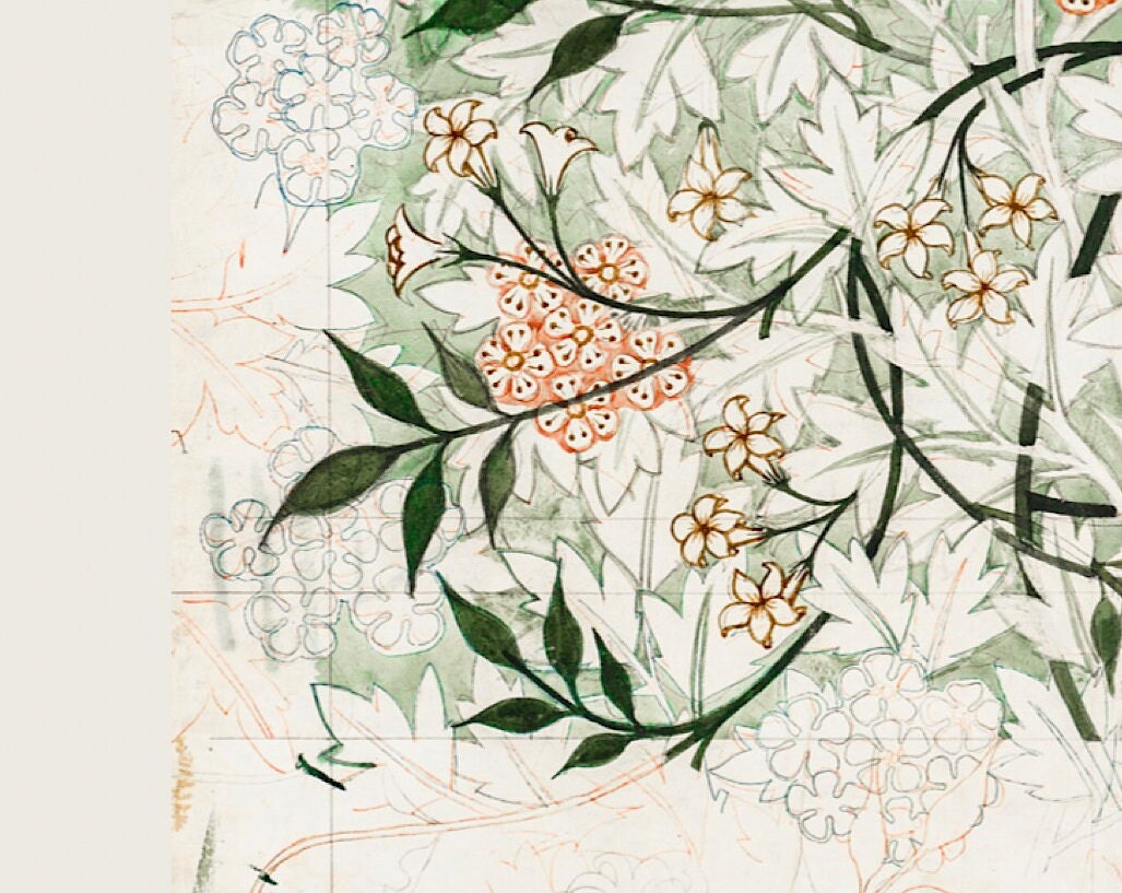 William Morris 'Jasmine' Art Nouveau Exhibition Poster