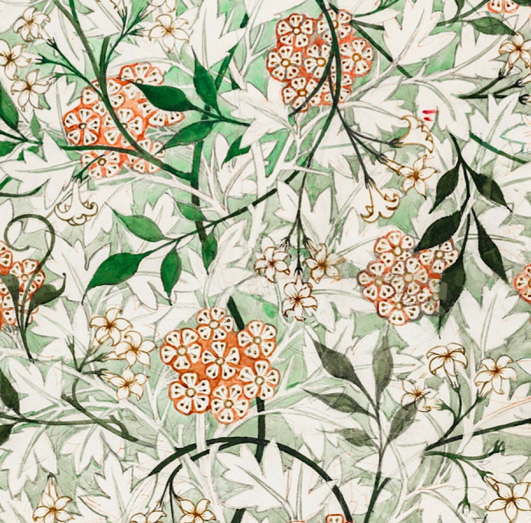 William Morris 'Jasmine' Art Nouveau Exhibition Poster