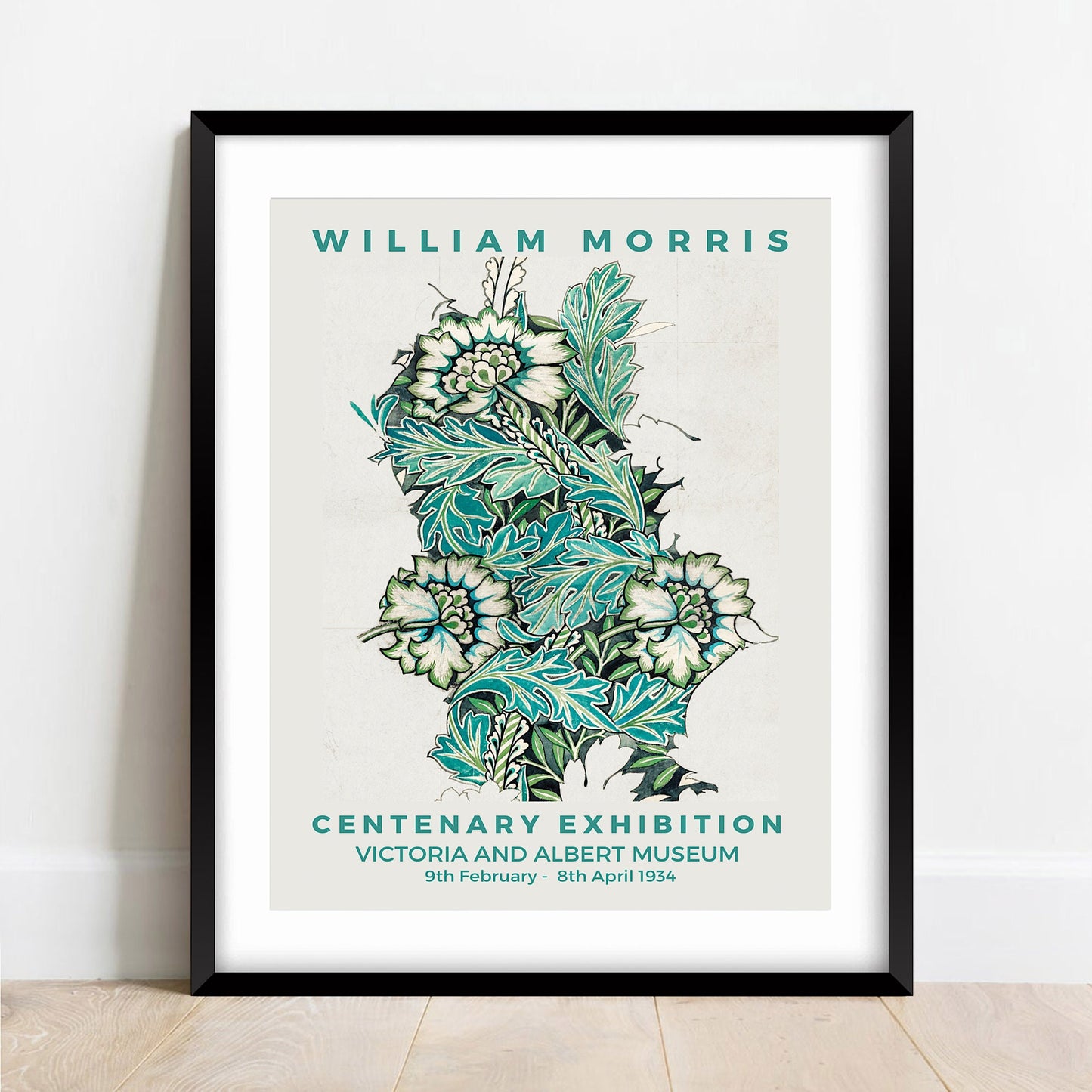 William Morris Anemone Print: Art Nouveau Floral Poster