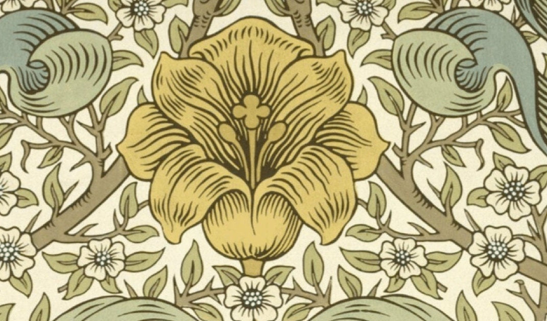 William Morris 'Spring Thicket' Art Nouveau Exhibition Poster