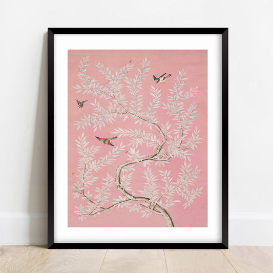Chinese Vintage Wallpaper print