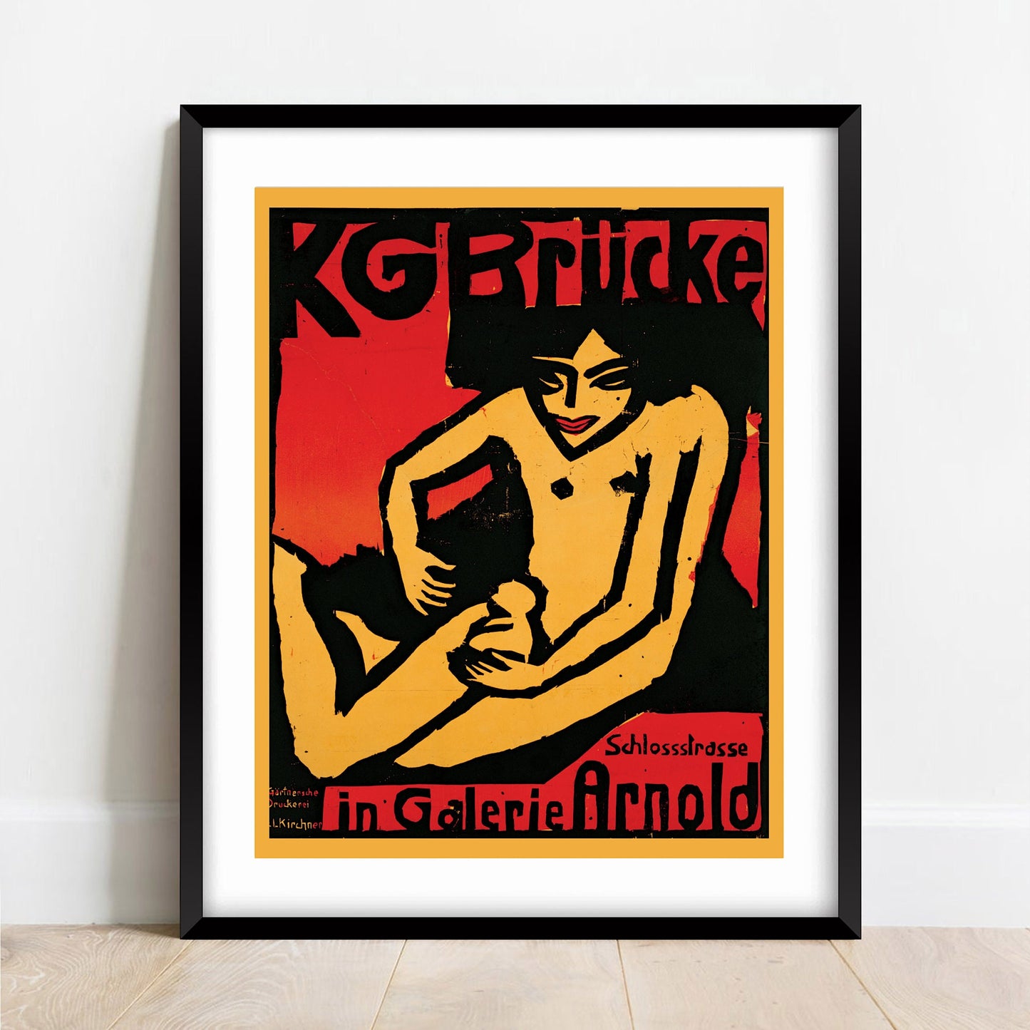 Ernst Ludwig Kirchner - Die Brücke Exhibition Vintage Poster Art Print