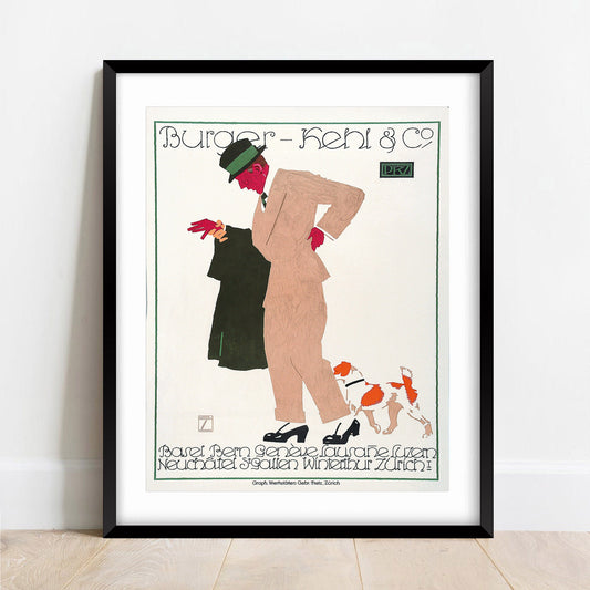 Burger Kehl & Co 1914 Print, Ludwig Hohlwein