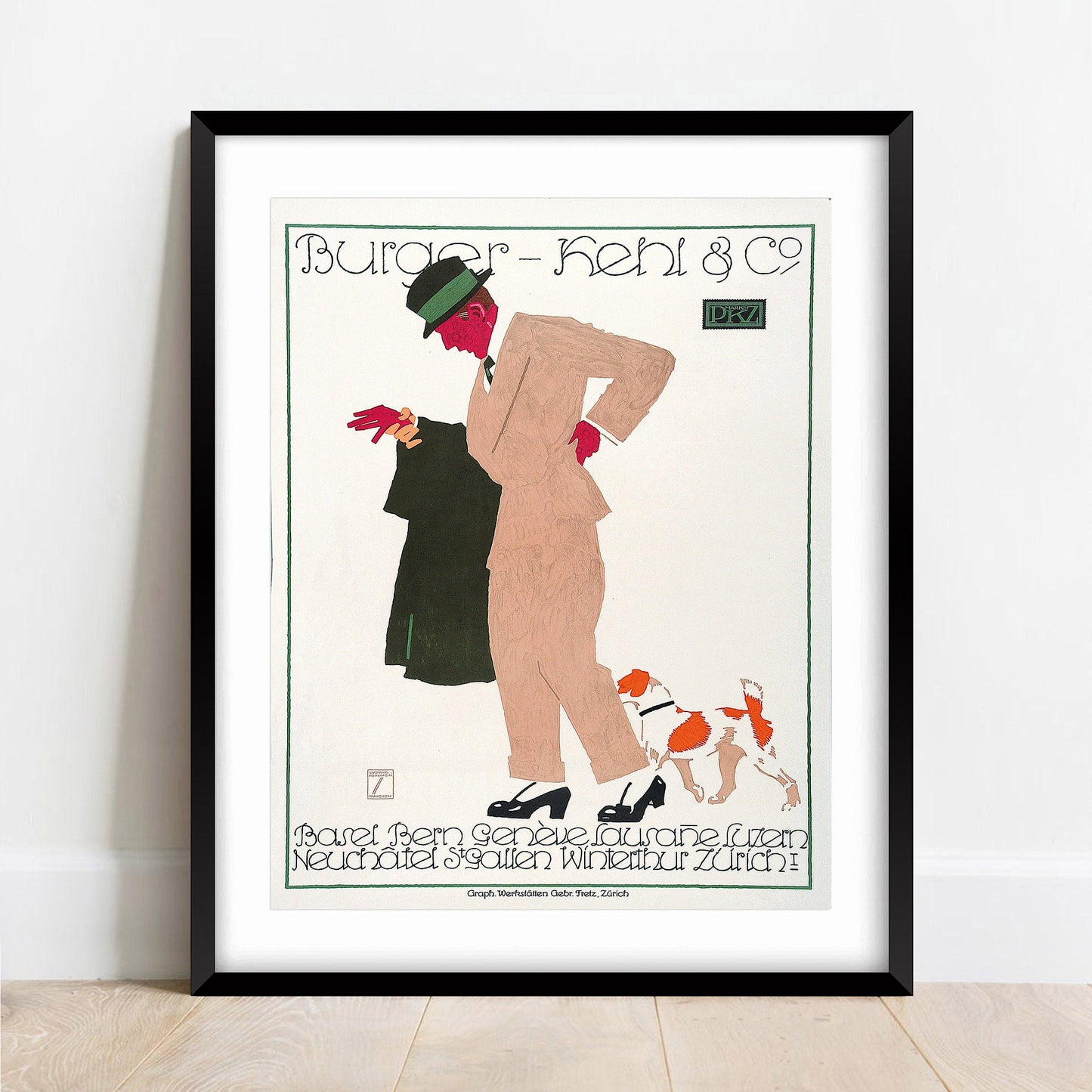 Ludwig Hohlwein Vintage Food Poster: Burger Kehl & Co Print