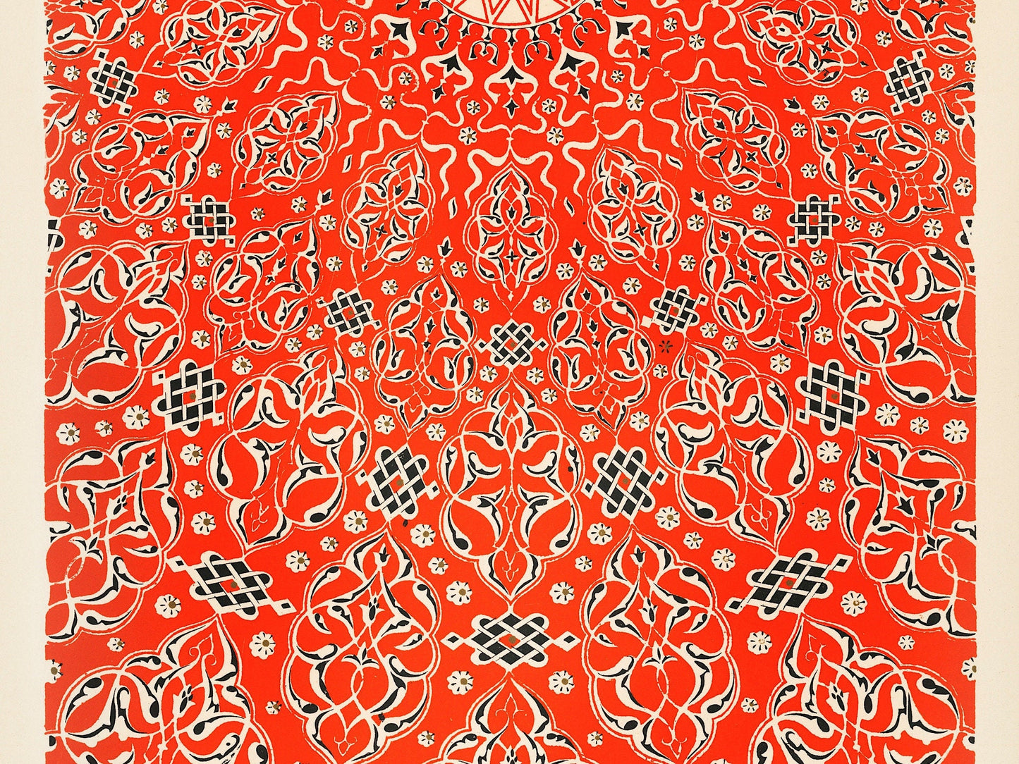 Vintage Turkish Pattern Print: Islamic Arabesque Art Poster