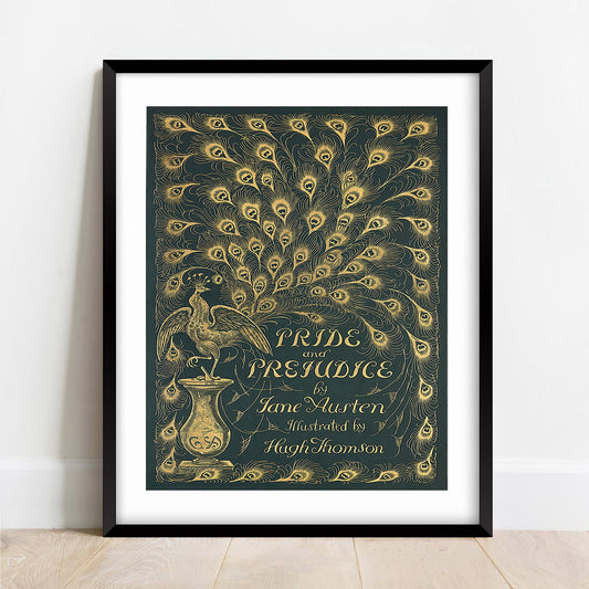 Pride and Prejudice Vintage Book Cover Print