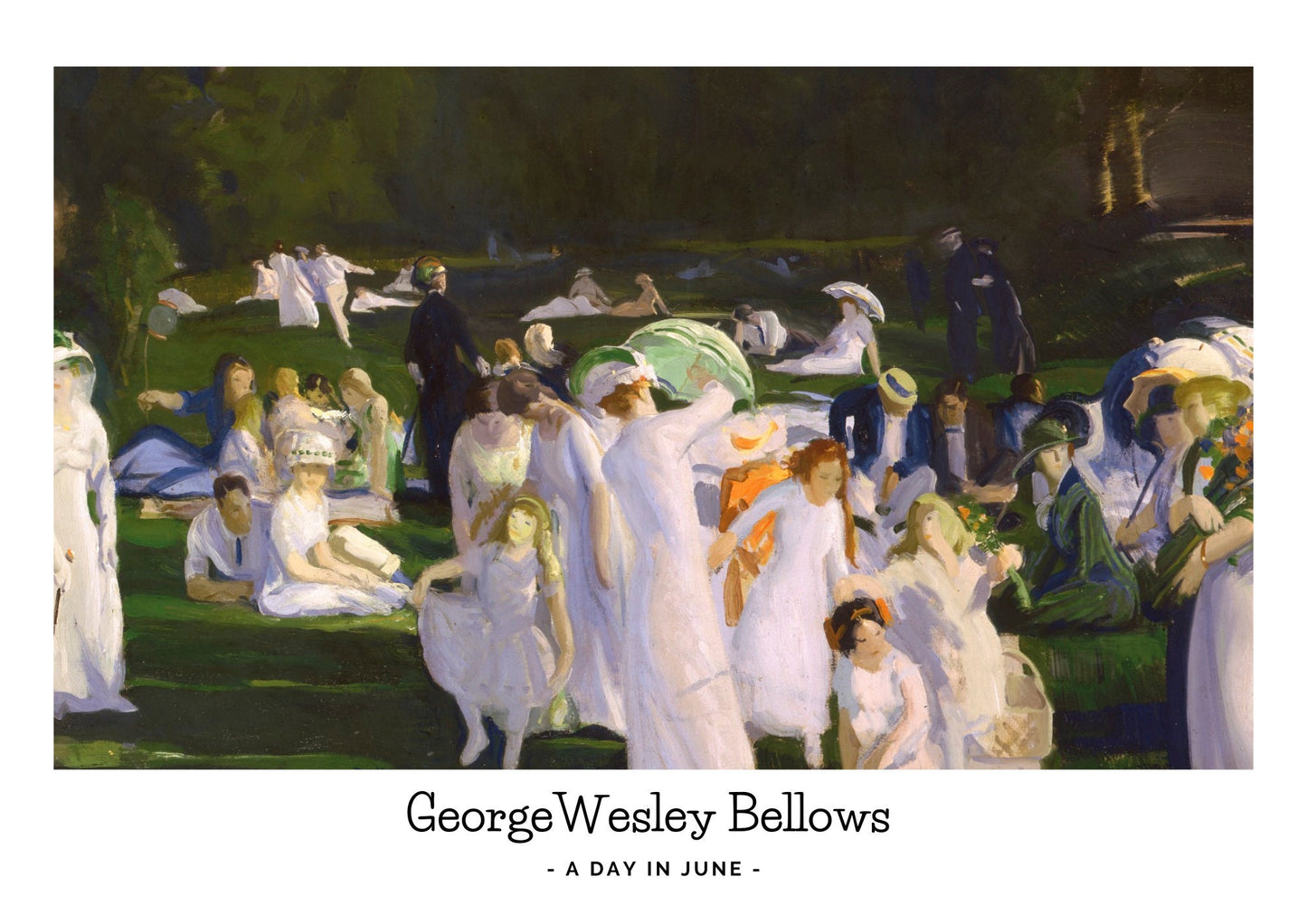George Bellows 'A Day in June' Print: Summer Impressionist Wall Art