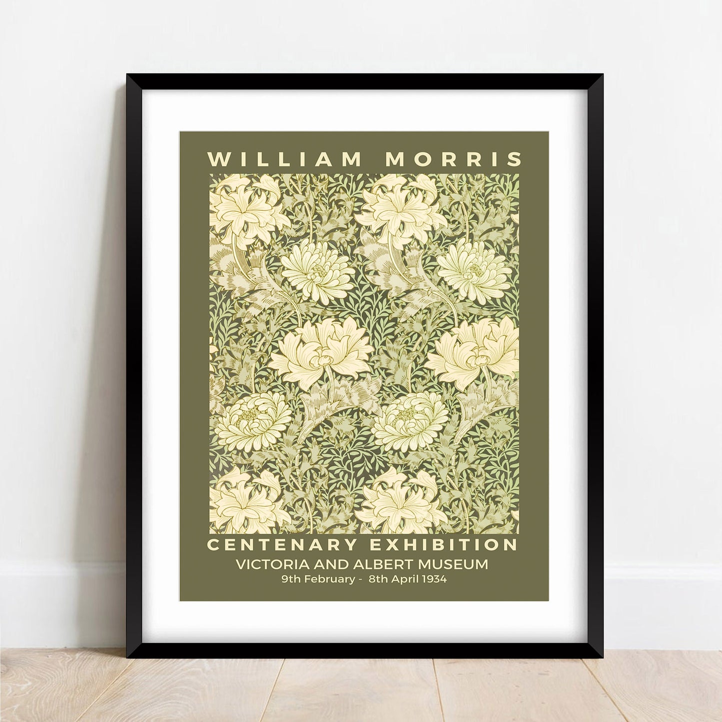 William Morris Chrysanthemum Print: Art Nouveau Floral Wall Decor