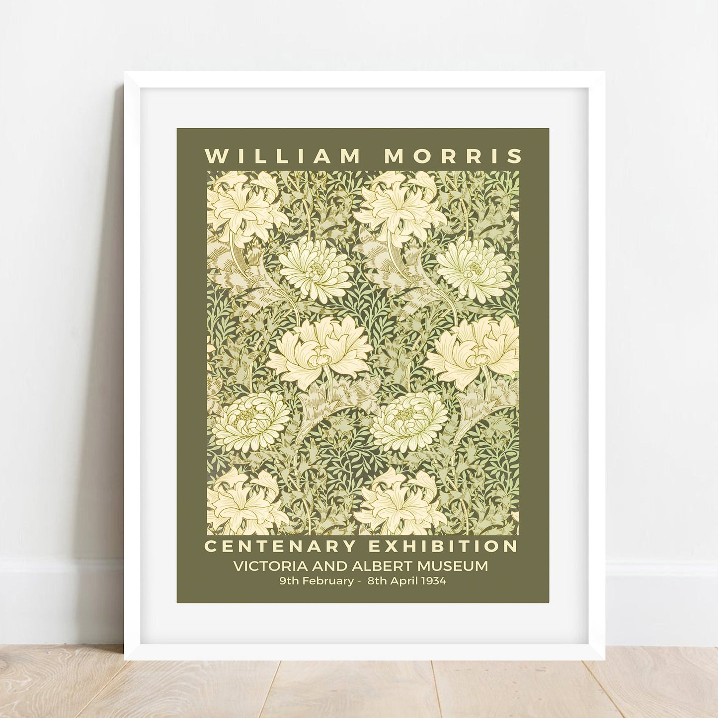 William Morris Chrysanthemum Print: Art Nouveau Floral Wall Decor