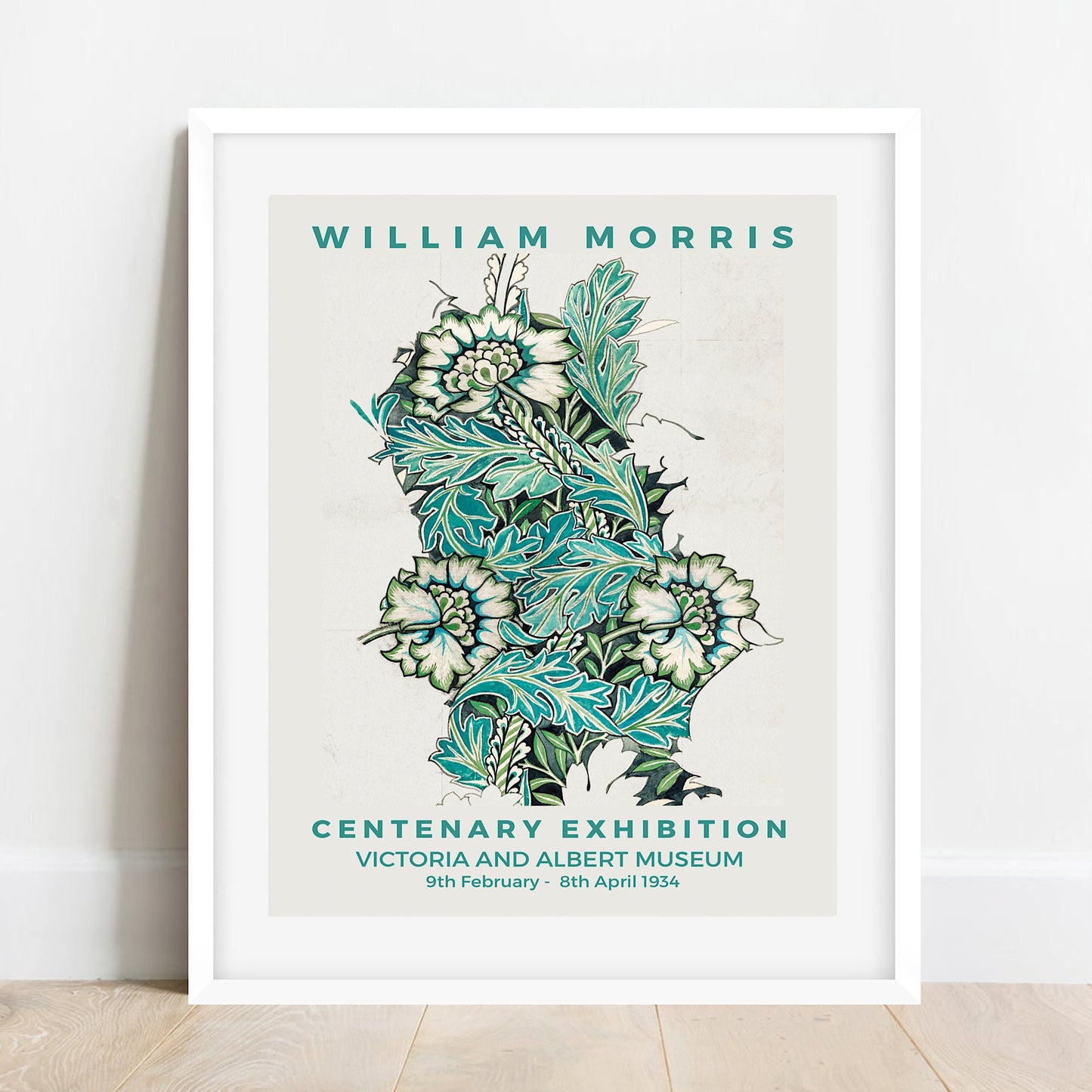 William Morris Anemone Print: Art Nouveau Floral Poster