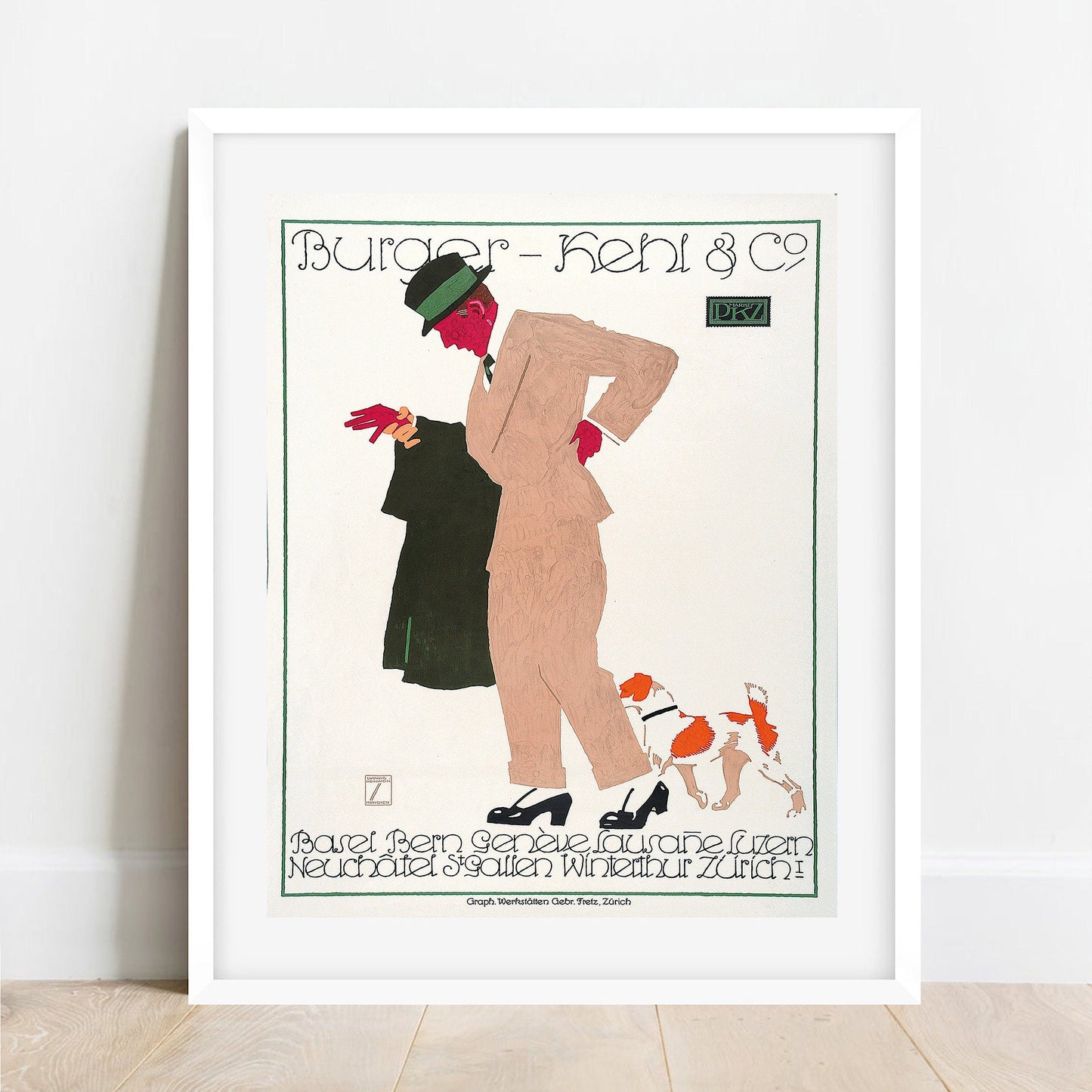 Ludwig Hohlwein Vintage Food Poster: Burger Kehl & Co Print