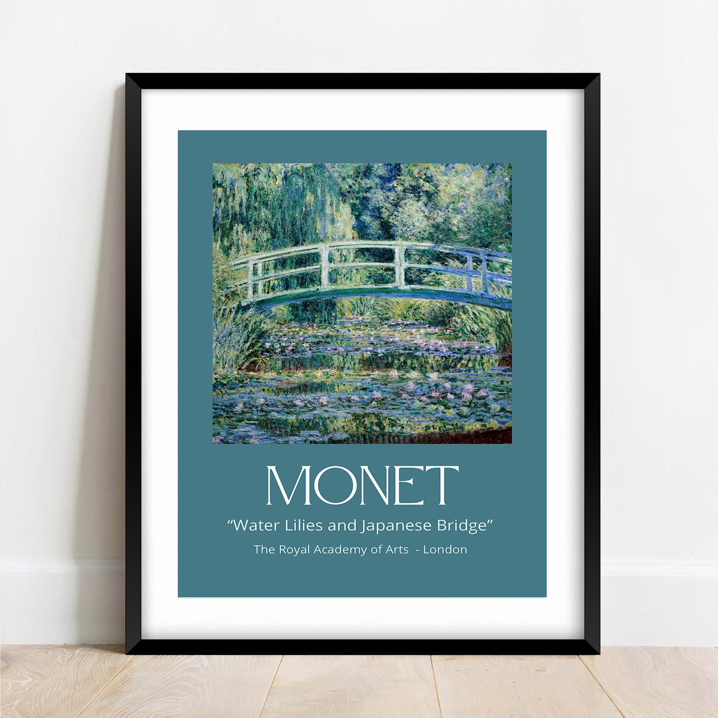 Monet Water Lilies Print: Japanese Bridge Landscape Art