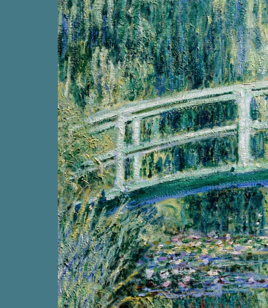 Monet Water Lilies Print: Japanese Bridge Landscape Art