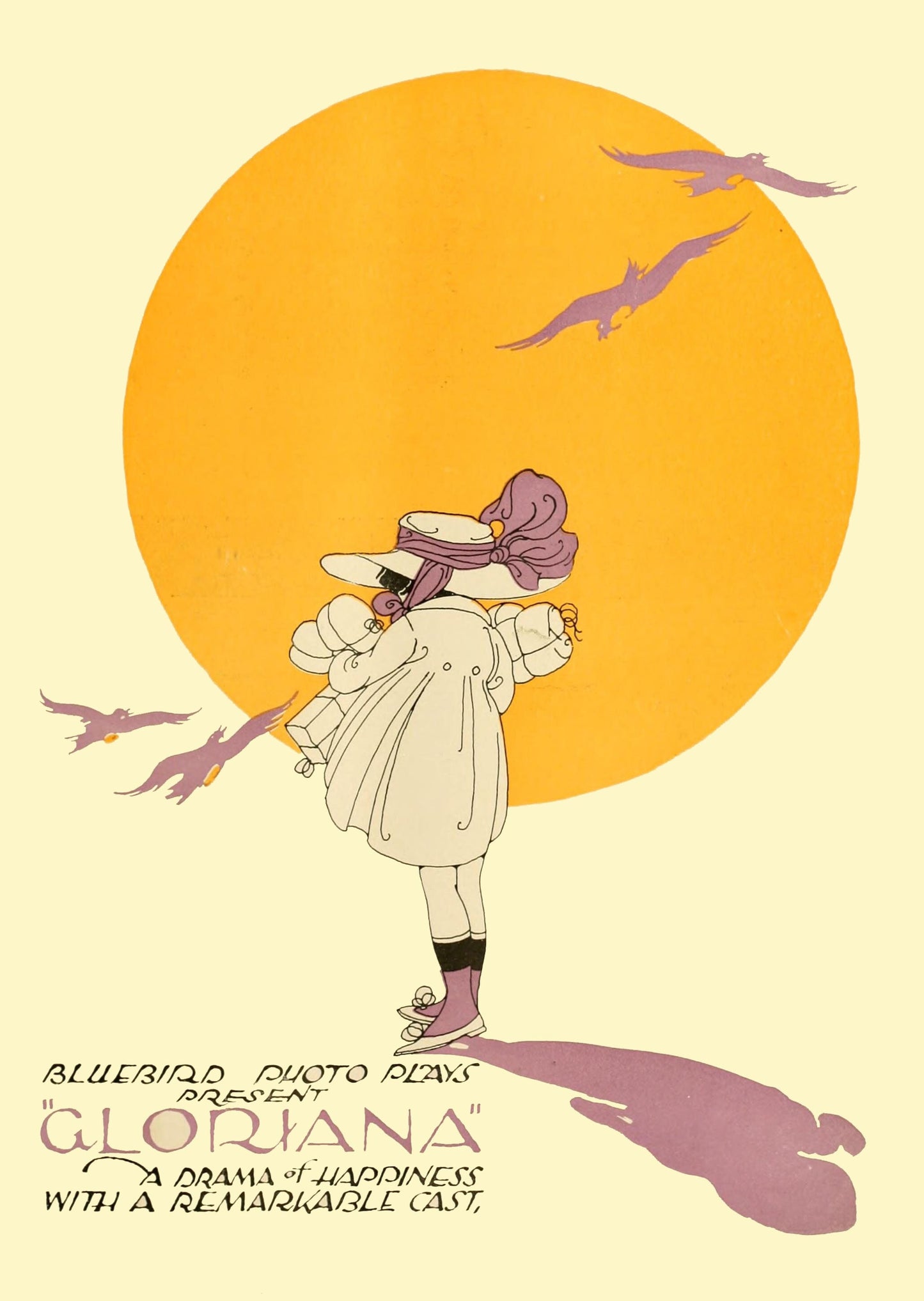Gloriana Vintage Poster 1919: Art Nouveau Gallery Wall Art