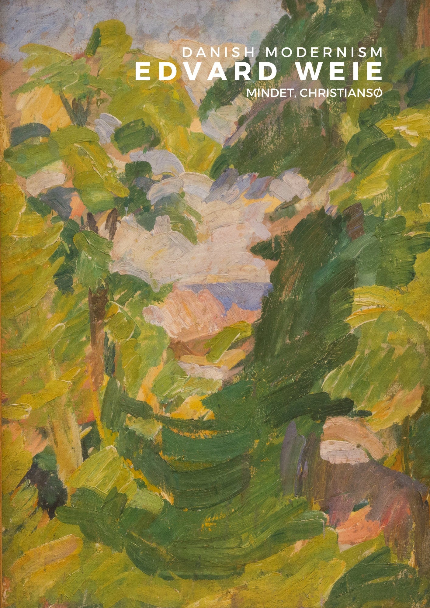 Edvard Weie Painting Print: Danish Art, Christiansø Landscape (Giclee)