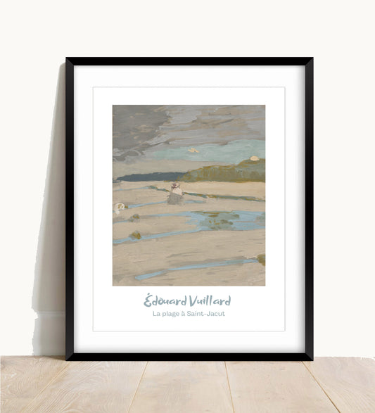 La plage à Saint-Jacut Print Édouard Vuillard