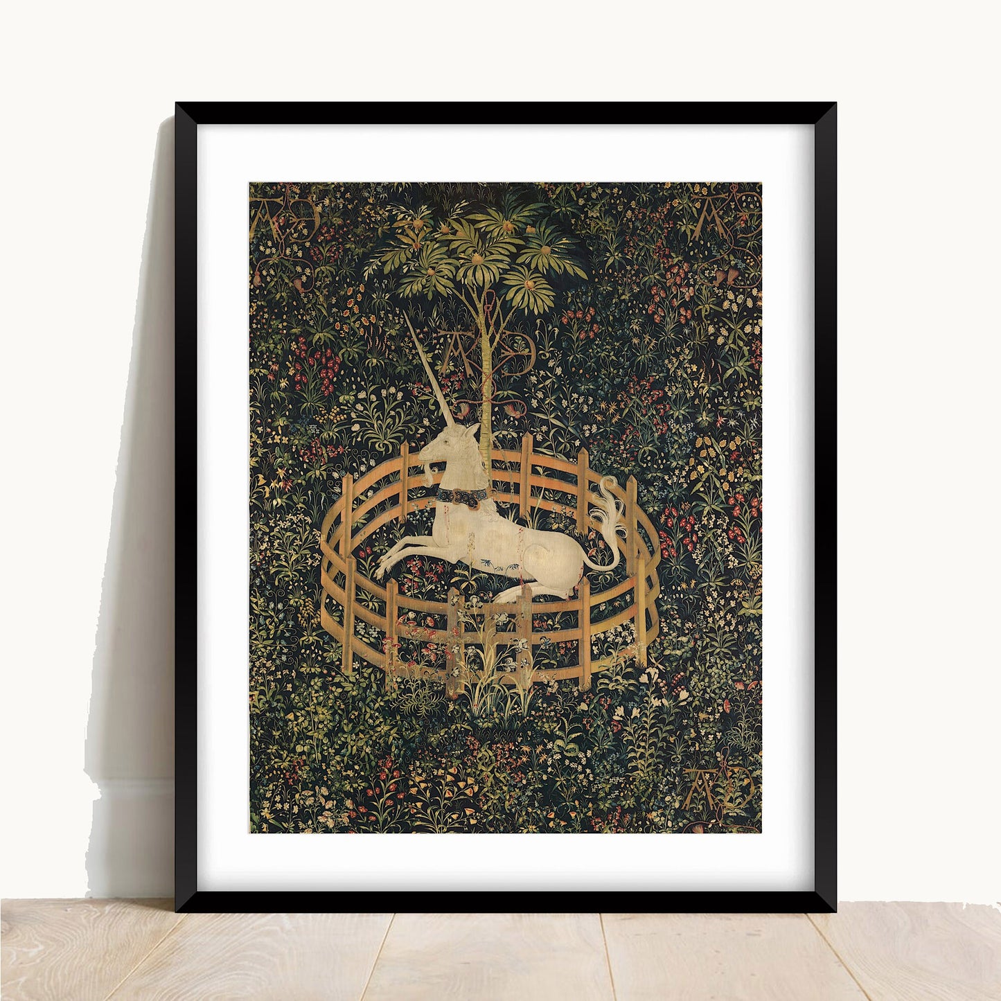 Unicorn Tapestry Art Print: Medieval Fine Art Paper