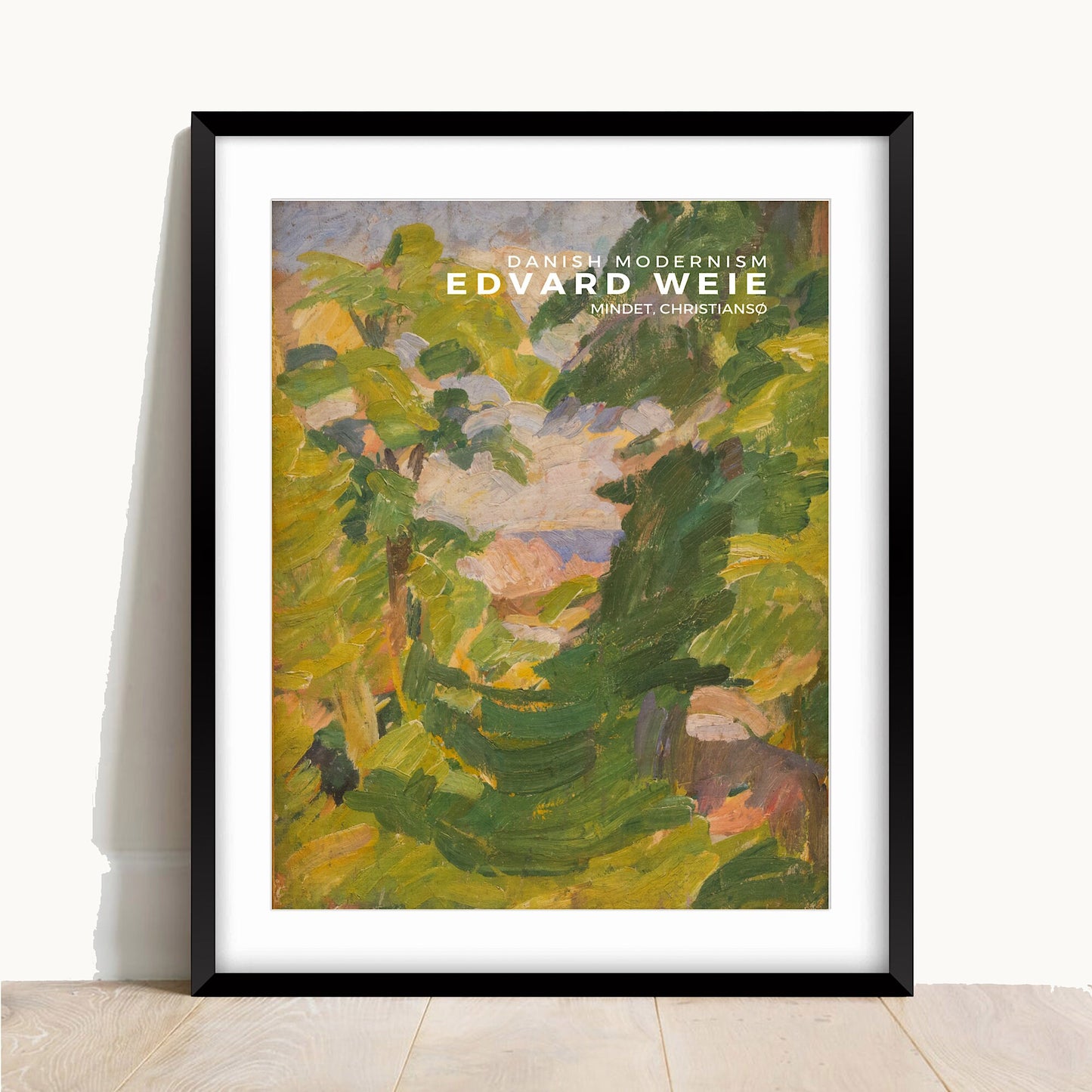 Edvard Weie Painting Print: Danish Art, Christiansø Landscape (Giclee)