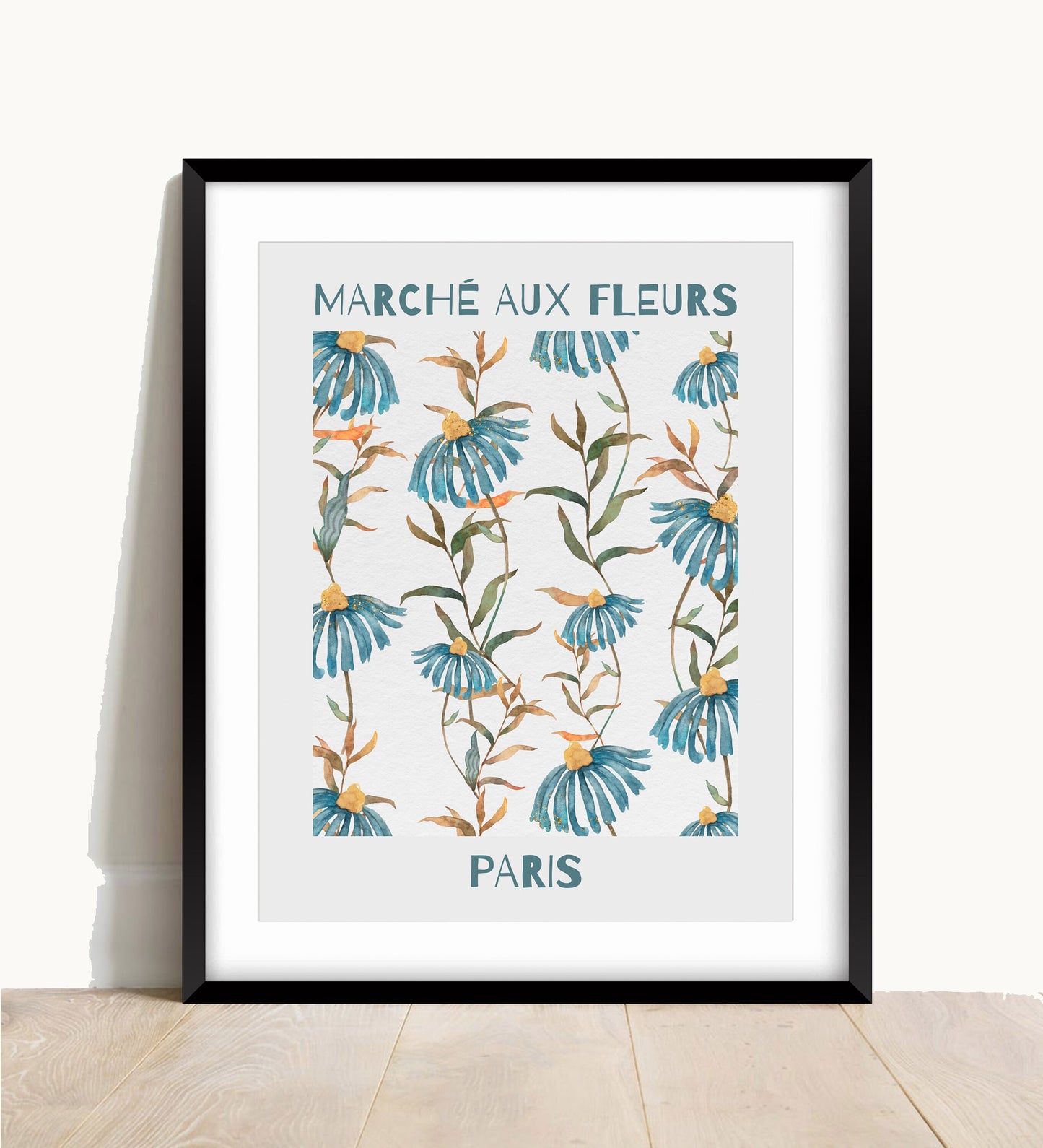 Flower Market, Marché aux Fleurs Print