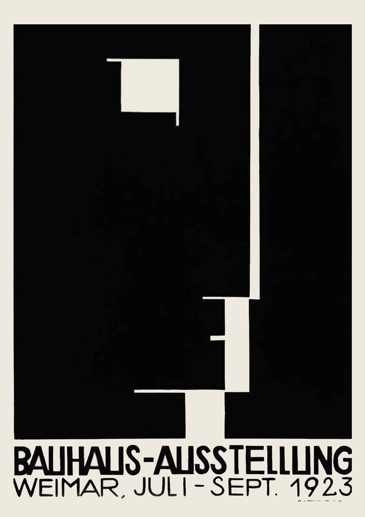Bauhaus 1923 Exhibition Poster: Modernist Gallery Wall Art
