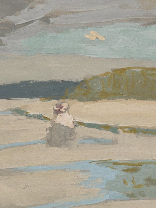 Vuillard Painting Print: La plage à Saint-Jacut, French Wall Art