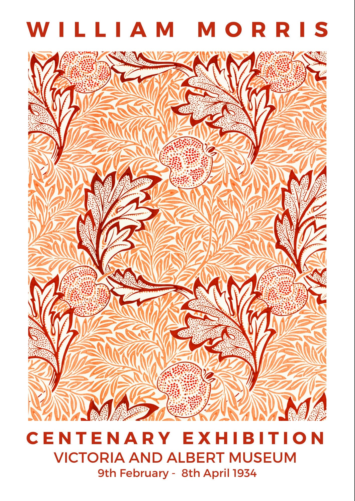 William Morris Apple Print: Art Nouveau Floral Home Decor