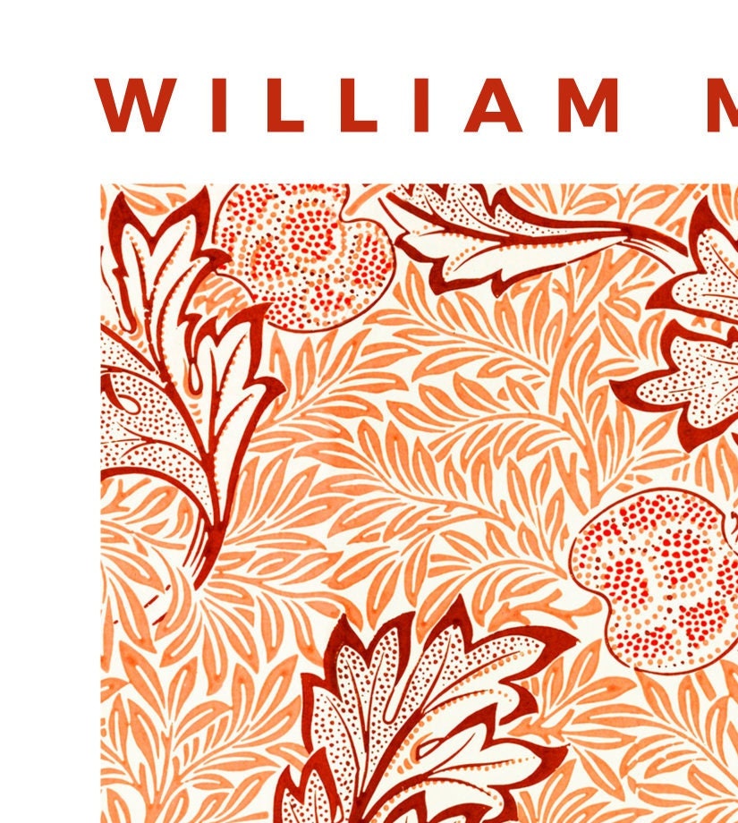 William Morris Apple Print: Art Nouveau Floral Home Decor