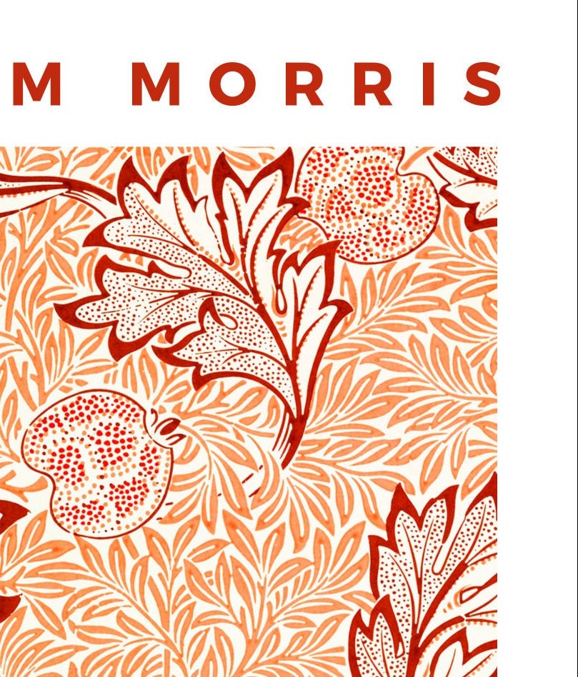 William Morris Apple Print: Art Nouveau Floral Home Decor