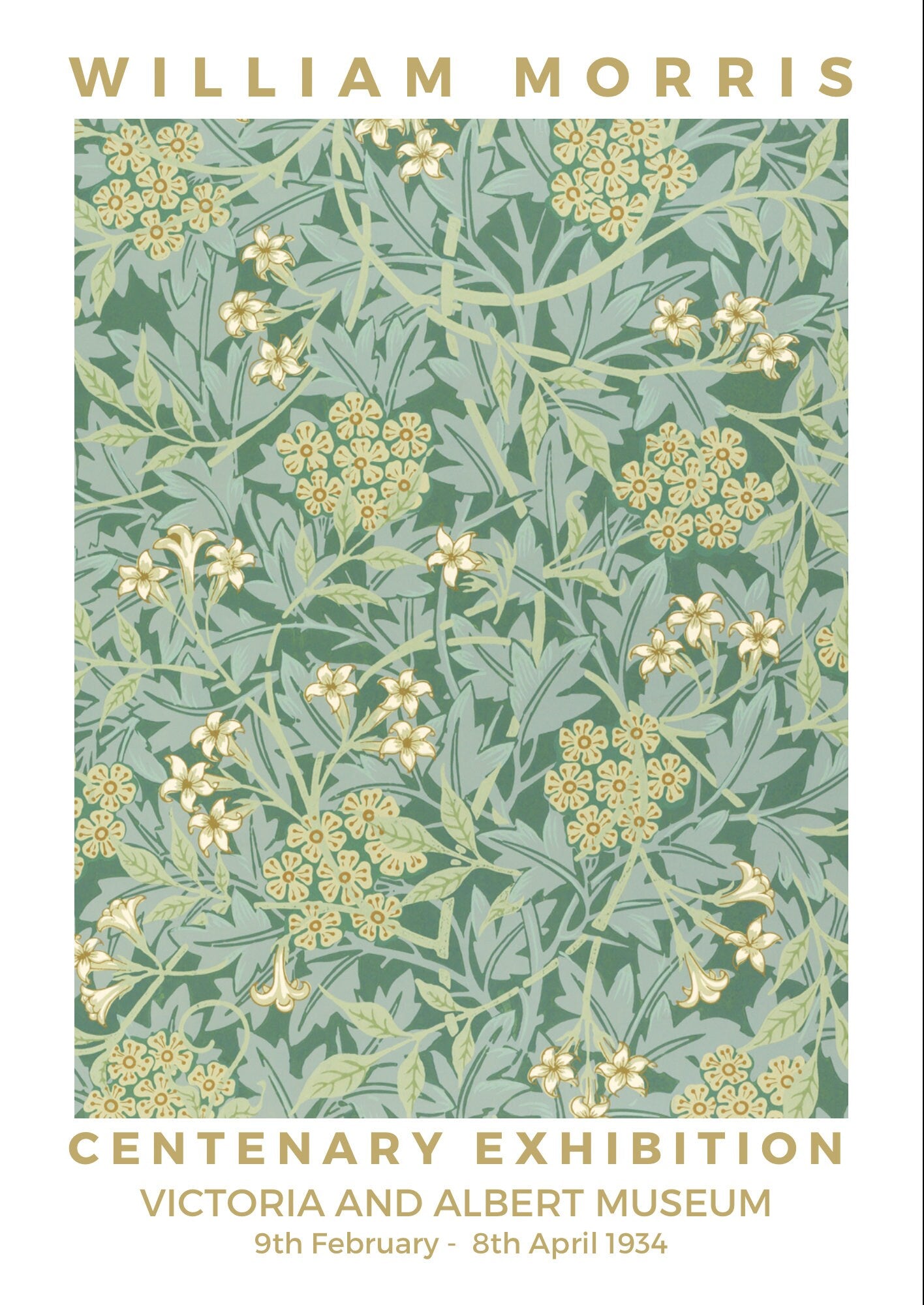 William Morris 'Jasmine' Art Nouveau Floral Print - Victoria & Albert Museum