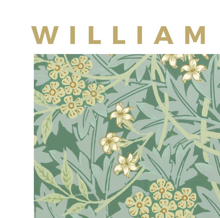 William Morris 'Jasmine' Art Nouveau Floral Print - Victoria & Albert Museum