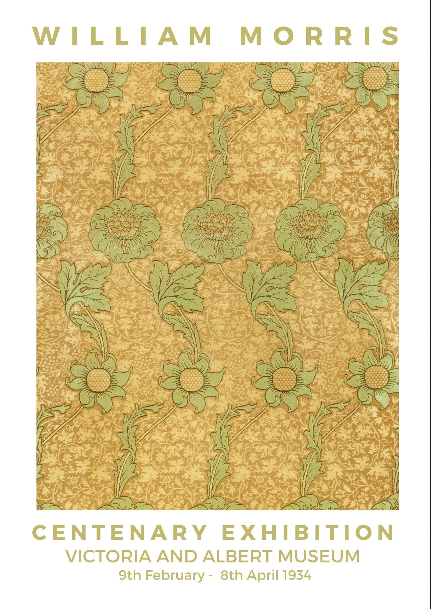 William Morris 'Kennet' Art Nouveau Floral Print - V&A Museum