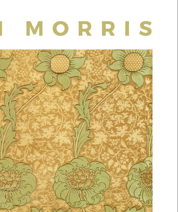 William Morris 'Kennet' Art Nouveau Floral Print - V&A Museum