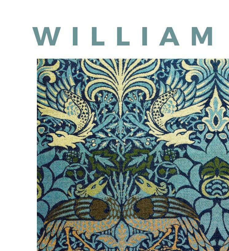 William Morris Peacock & Dragon Art Nouveau Exhibition Poster