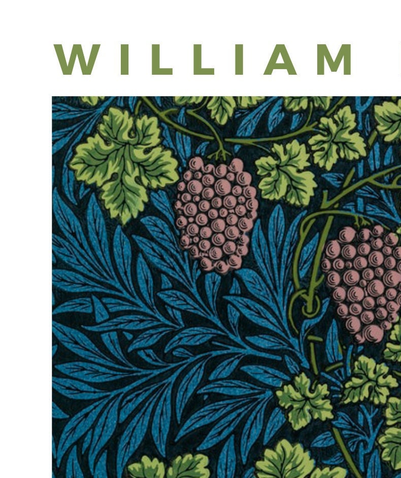 William Morris 'Vine' Art Nouveau Exhibition Poster