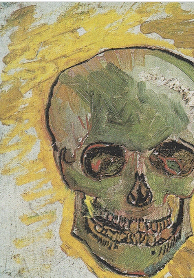 Van Gogh Skull Art Print: Gallery Quality Fine Art Paper
