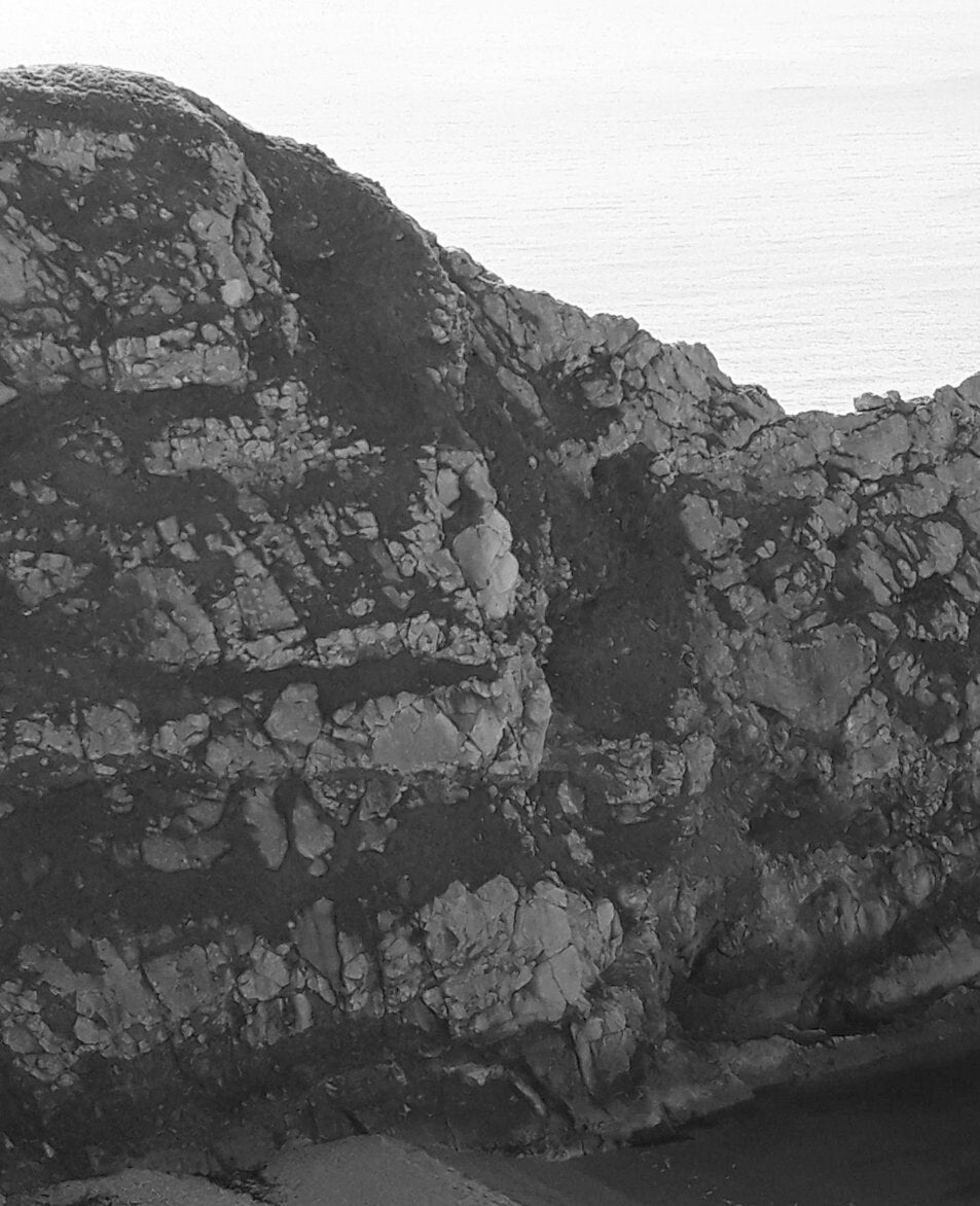 Durdle Door Print: Black and White Landscape Photography, Dorset Wall Art