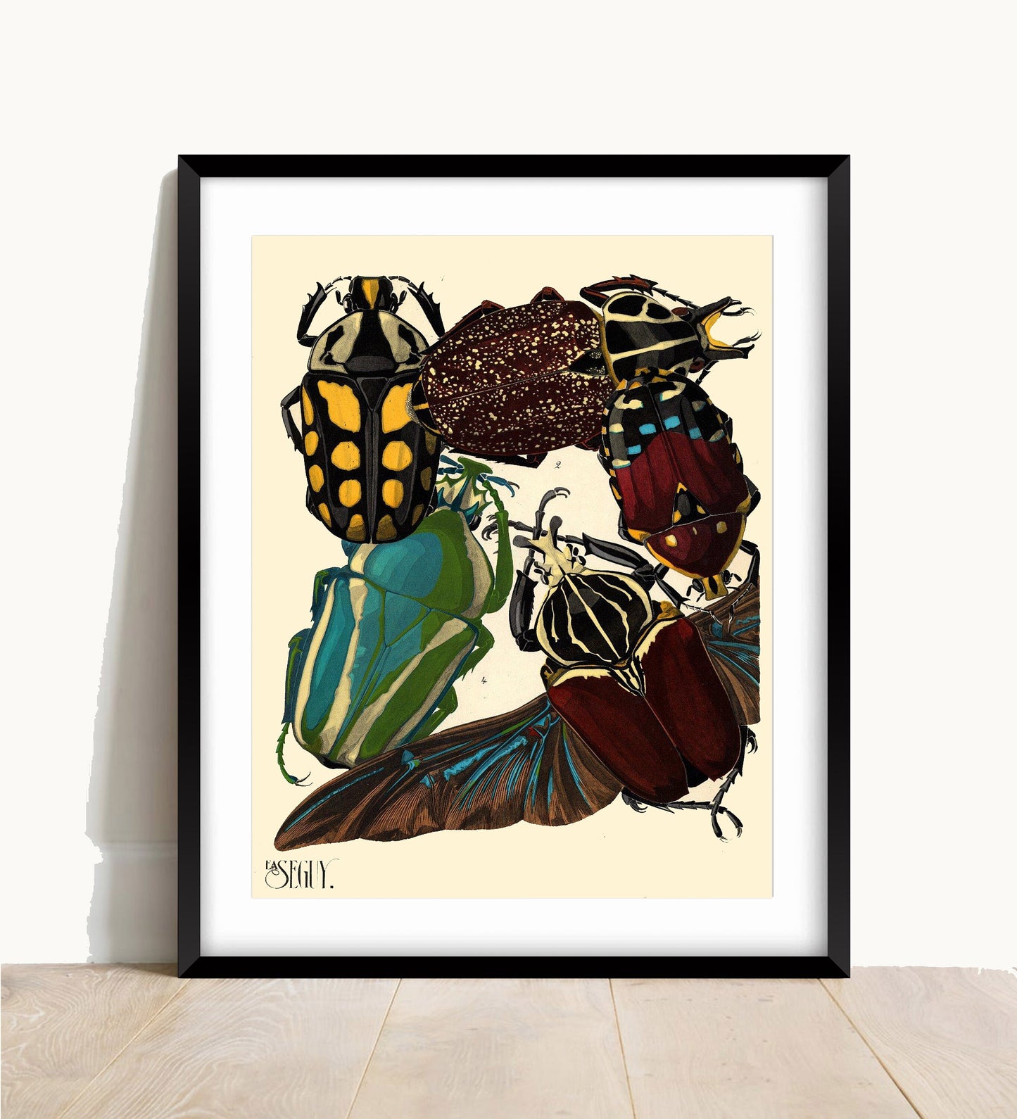 EA Seguy Insect Print: Art Deco Beetles Poster