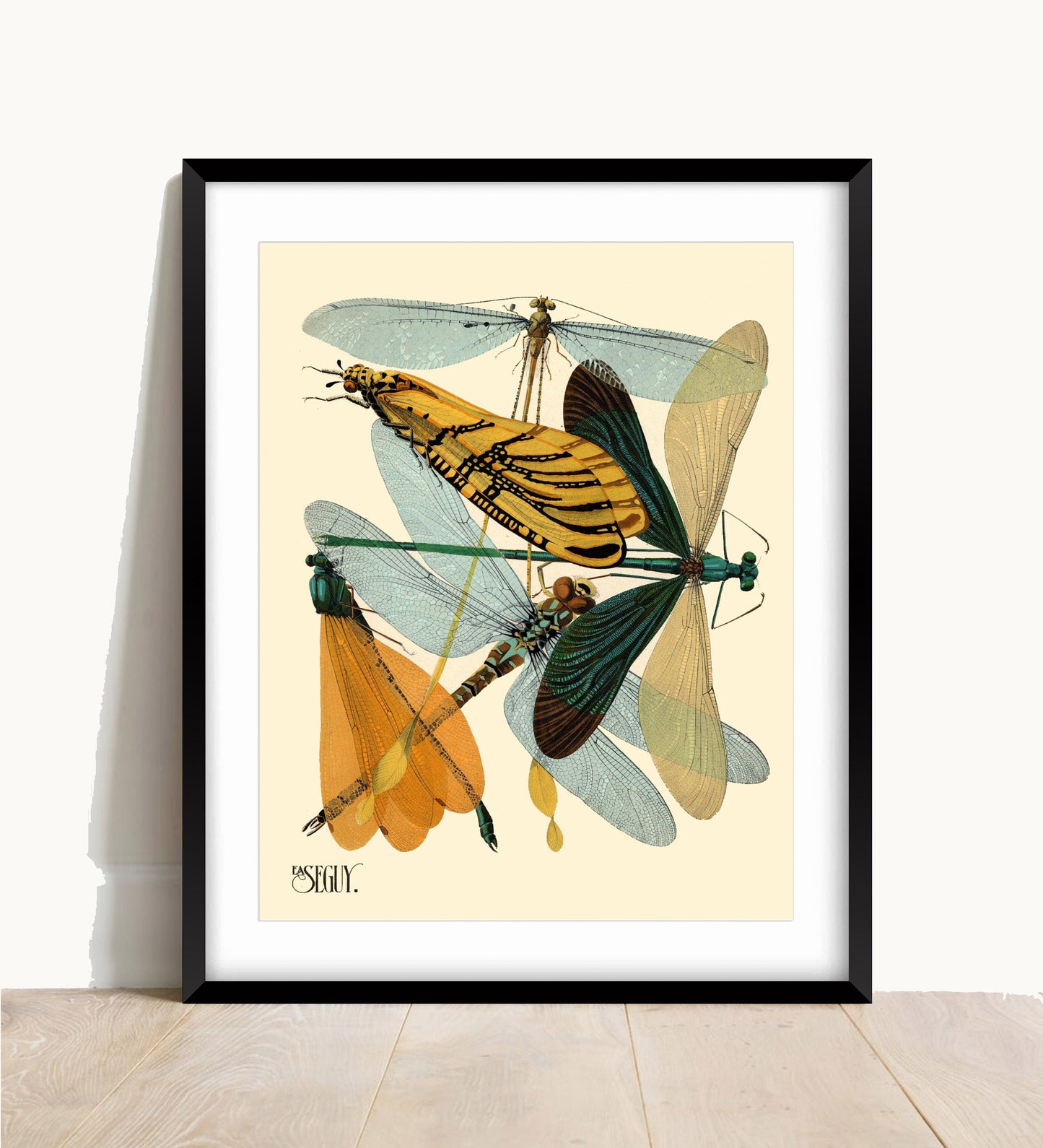 EA Seguy Insect Print: Art Deco Dragonfly Poster