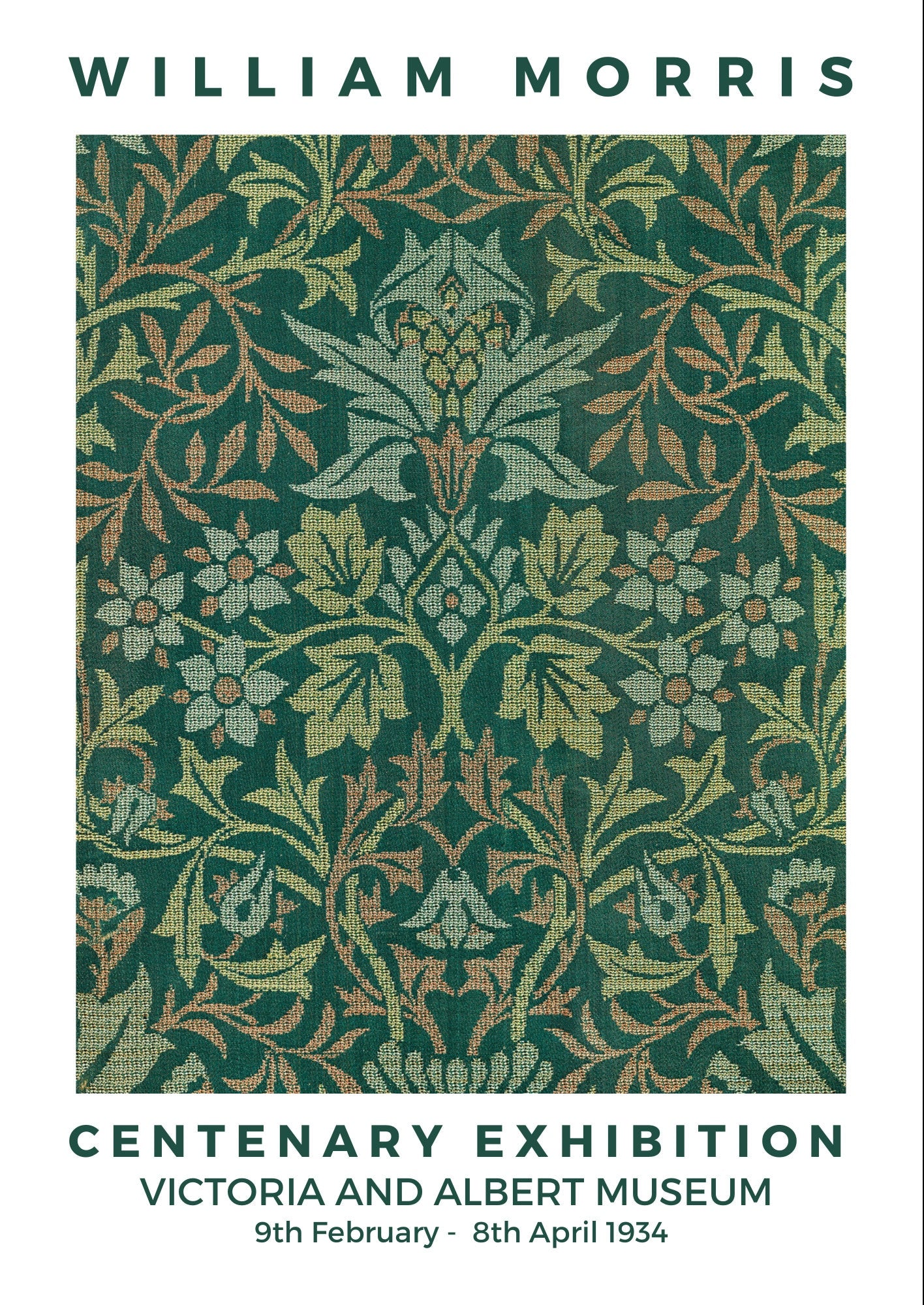William Morris Flower Garden Print: Art Nouveau Home Decor