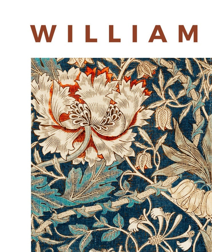 William Morris Honeysuckle Art Nouveau Exhibition Poster