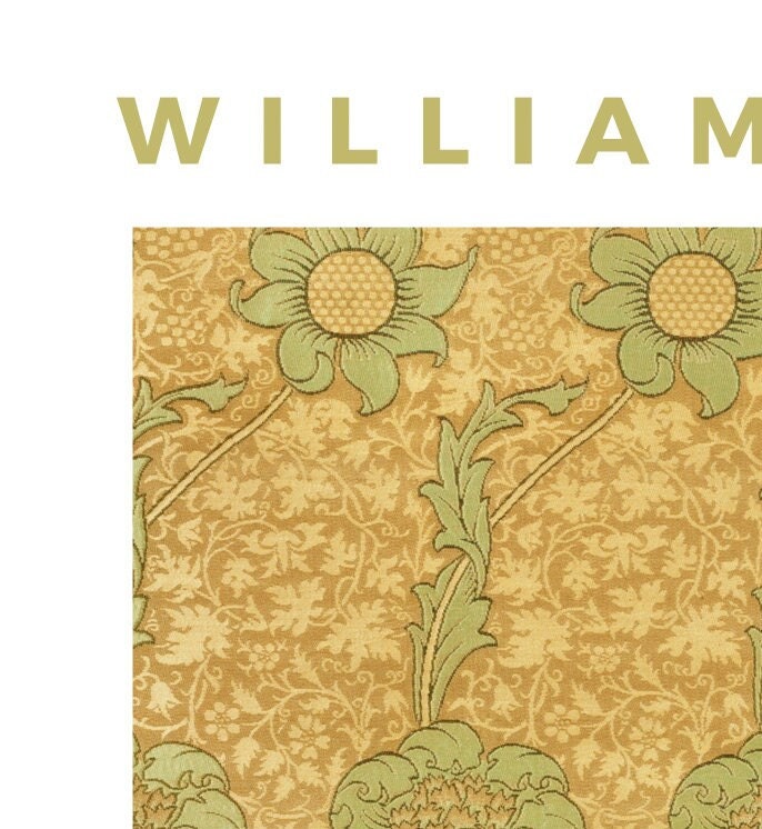William Morris 'Kennet' Art Nouveau Floral Print - V&A Museum
