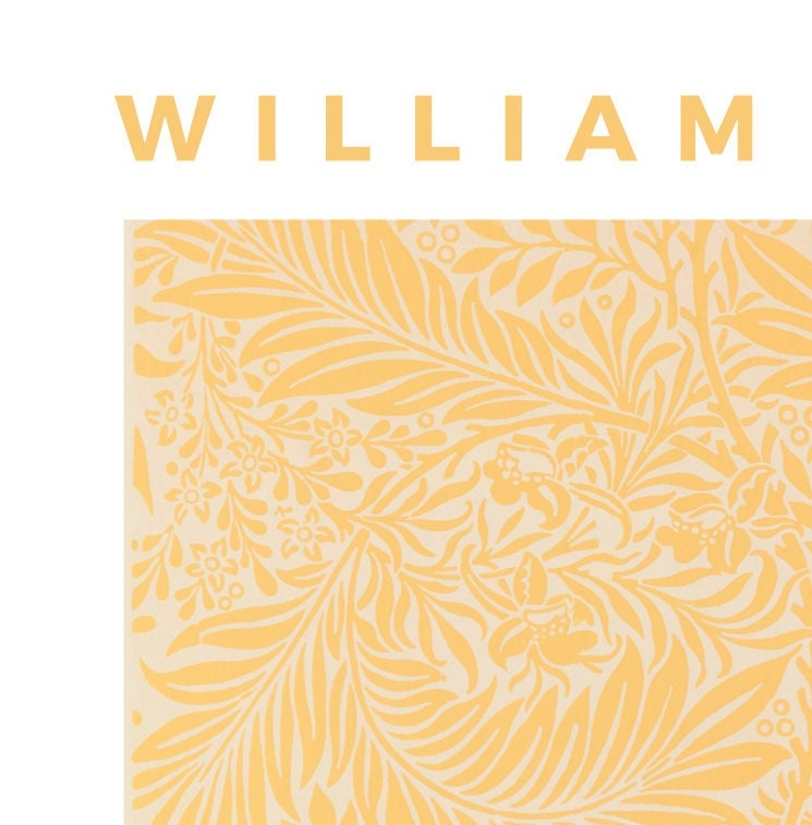 William Morris Larkspur Art Nouveau Print, Victoria and Albert Museum