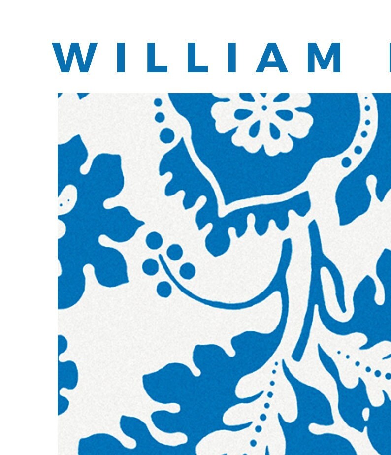 William Morris Exhibition Poster: Art Nouveau Floral Print