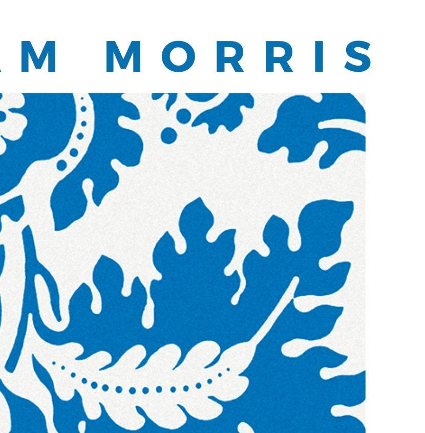 William Morris Exhibition Poster: Art Nouveau Floral Print