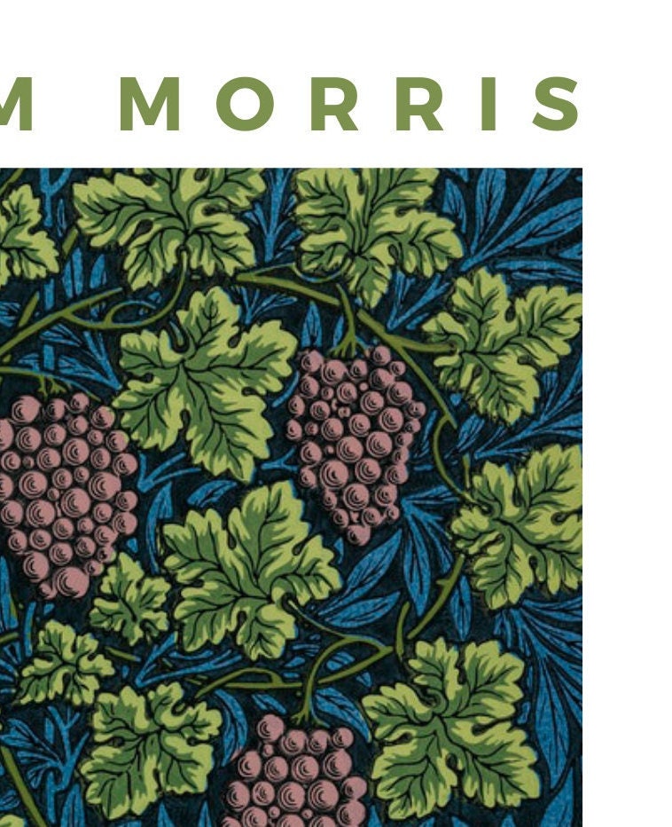 William Morris 'Vine' Art Nouveau Exhibition Poster