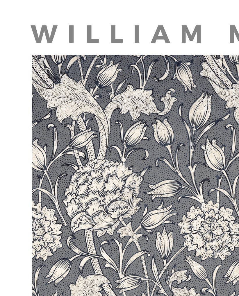 William Morris Wild Tulip Print: Art Nouveau Floral Wall Art