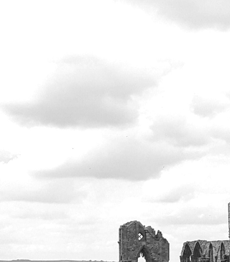 Whitby Abbey Print: North Yorkshire Black and White Photography